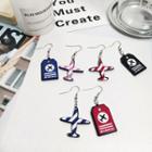 Airplane Non-matching Dangle Earrings