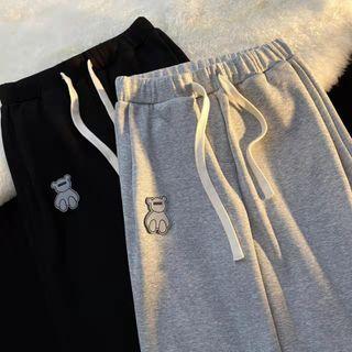 Bear Wide-leg Sweatpants