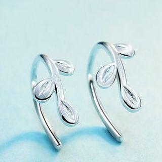 925 Sterling Silver Leaf Ear Cuff