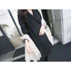 Double-breasted Pleated Coatdress