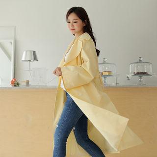 Double-breasted Tie-back Trench Coat