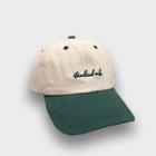 Two-tone Letter Embroidered Baseball Cap