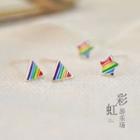 Rainbow Geometric Earrings