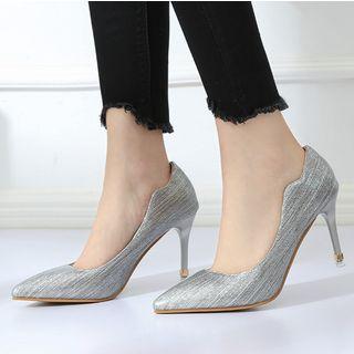 Floral Print High-heel Pumps