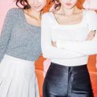 Square Neck Sweater