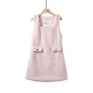 Square-neck Overall Dress