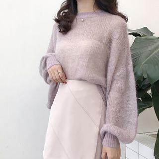Loose Fit Open Knit Sweater