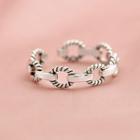 Chain Open Ring 1pc - Silver - One Size