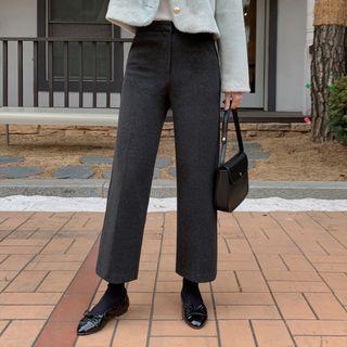 Wide-leg Twill Dress Pants