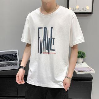 Lettering Print T-shirt (various Designs)