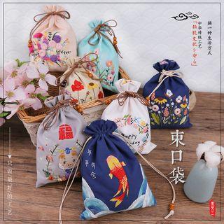 Embroidery Drawstring Pouch Diy Kit