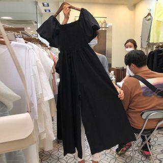 High-waist Overalls Pants