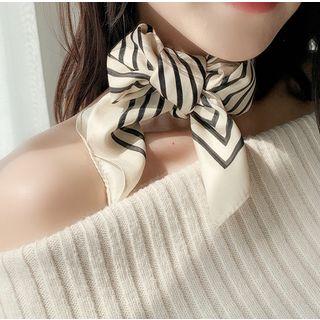 Striped Satin Scarf