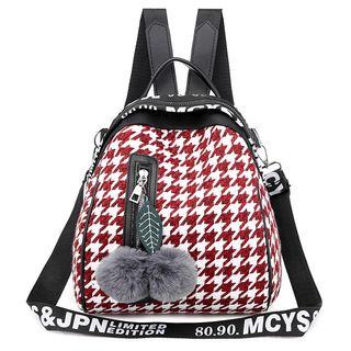 Houndstooth Multi-way Backpack