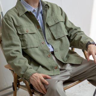 Pocket-detail Long-sleeve Jacket