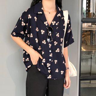 Flower Blouse / Wide-leg Shorts / Pants