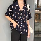Flower Blouse / Wide-leg Shorts / Pants