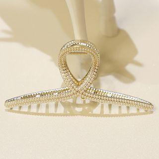 Rhinestone / Faux Pearl Alloy Hair Clamp