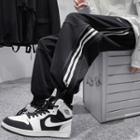 Contrast Trim Side Zip Sweatpants