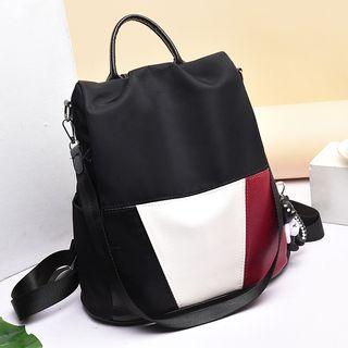 Color Block Backpack Black - One Size