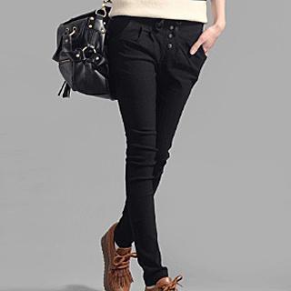 Drawstring Skinny Pants