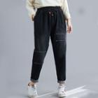 Plain Loose-fit Denim Pants