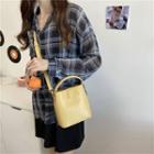 Top Handle Plain Crossbody Bag Yellow - One Size