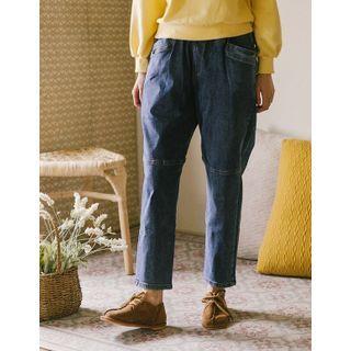 Waistband Baggy Jeans Blue - One Size