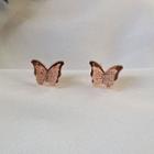 Butterfly Sterling Silver Stud Earring / Clip-on Earring
