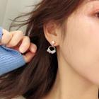 Rhinestone Faux Pearl Stud Earring / Clip-on Earring