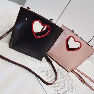 Heart Cutout Handbag