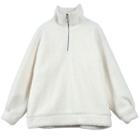 Half-zip Turtleneck Fleece Sweatshirt