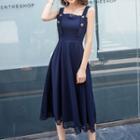Lace-trim Jumper Dress