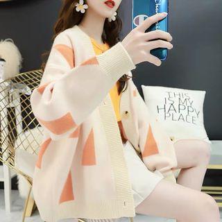 Triangle Print Cardigan