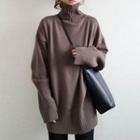 Turtleneck Sweater Coffee - One Size