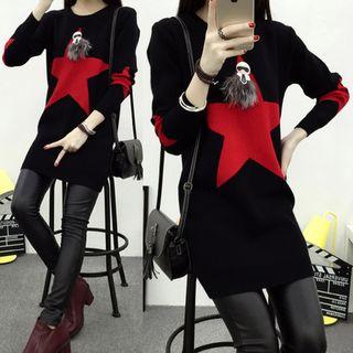 Star Mini Sweater Dress