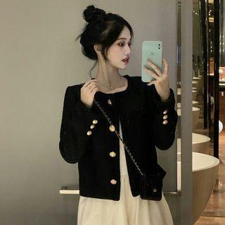 Spaghetti Strap A-line Dress + Cardigan