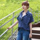 Cuff-sleeve Pattern Shirt