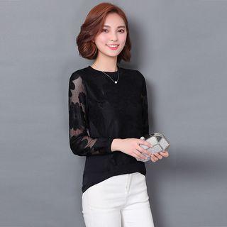 Long Sleeve Lace Top