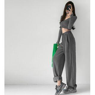 Details Drawstring Loose-fit Sweatpants In 5 Colors