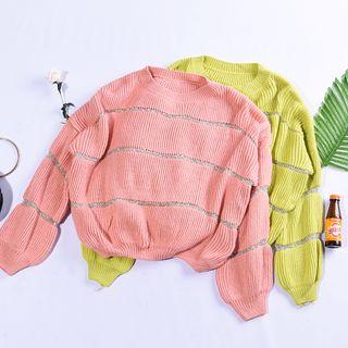 Glitter Stripe Sweater