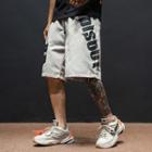 Lettering Wide Shorts