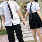 Couple-matching Shirt / Cardigan / Tie / Skirt / Pants / Set (various Designs)