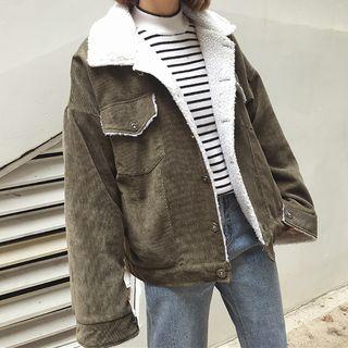 Fleece-lining Corduroy Jacket