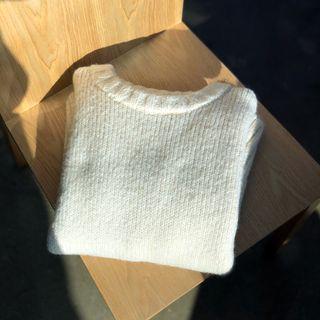 Roundneck Relaxed-fit Pastel-color Sweater