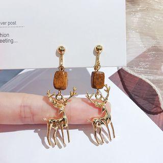Deer Dangle Earring / Clip-on Earring