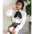 Tie-neck Puff-sleeve Shirt