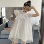 Loose-fit A-line Dress White - One Size