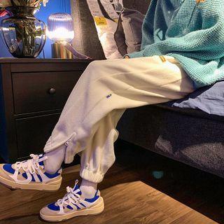 Fleece Zip-accent Sweatpants