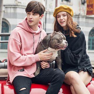 Couple Matching Plain Hooded Sweatshirt